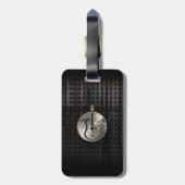 頑丈なアコースティックギター ラゲッジタグ (裏面縦)