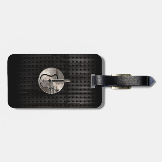 頑丈なアコースティックギター ラゲッジタグ (裏面横)