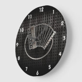 頑丈なアコーディオン ラージ壁時計 (傾斜)