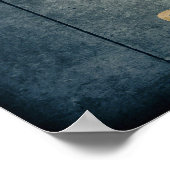 頑丈なウッドオクラホマ州旗 ポスター (角)