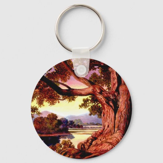 頑丈なオークのキーチェーン キーホルダー (正面)