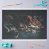 頑丈なキャプテン・カリスマ海賊デコパージュ 薄葉紙 (クラフト)