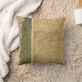 頑丈なタンアンドフォレストグリーン装飾用クッション クッション (ブランケット)