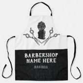 頑丈なトレンディーモダン理容師はさみバーバーショップ エプロン (正面)