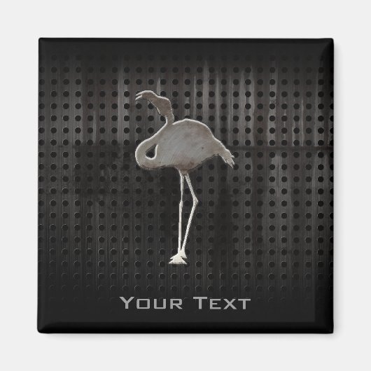 頑丈なフラミンゴ マグネット (正面)