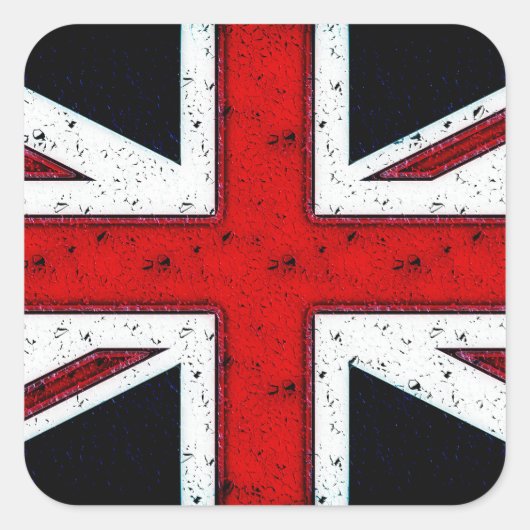 頑丈なユニオンジャック スクエアシール (正面)