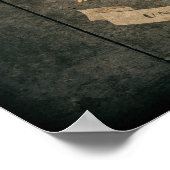 頑丈な木材ルイジアナ州旗 ポスター (角)