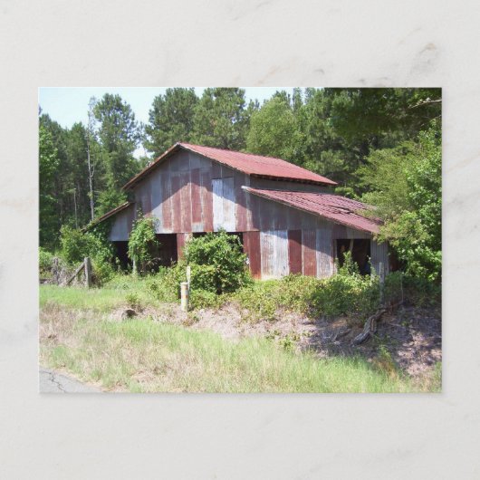 頑丈な納屋のはがき ポストカード (正面)