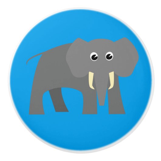 頑丈な象 セラミックノブ (正面)