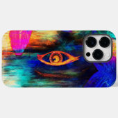 頑丈な電話ケース(女性の目の花色) Case-Mate iPhoneケース (裏面 (横))