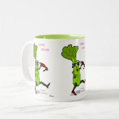 頑健なセロリのマグ ツートーンマグカップ (正面左)