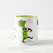 頑健なセロリのマグ ツートーンマグカップ (中央)