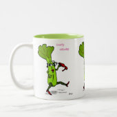 頑健なセロリのマグ ツートーンマグカップ (左)