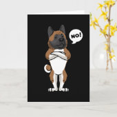 頑固なアメリカの秋田 カード (黄色い花)