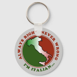 頑固なイタリア人 おもしろい キーホルダー