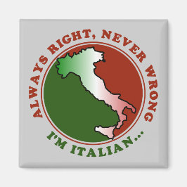 頑固なイタリア人 おもしろTシャツ マグネット