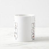 頑固なイビザン・ハウンドの芸 Podenco 犬種 コーヒーマグカップ (中央)