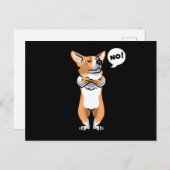 頑固なウェルシュコーギーペンブローク ポストカード (正面/裏面)