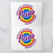 頑固なオレンジシミの除去プライド月LGBTQ カード (内部)