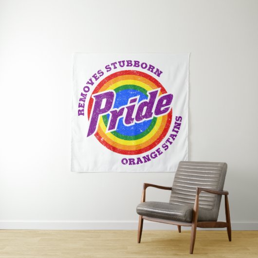 頑固なオレンジシミの除去プライド月LGBTQ タペストリー (インサイチュ)