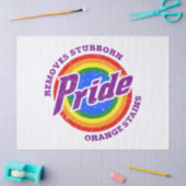 頑固なオレンジシミの除去プライド月LGBTQ 薄葉紙 (クラフト)
