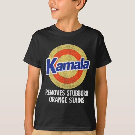 頑固なオレンジ色の汚れを取り除く Tシャツ (正面)