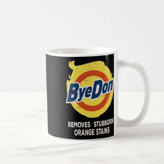 頑固なオレンジ色の汚れアンチ コーヒーマグカップ (右)