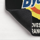 頑固なオレンジ色の汚れアンチ マウスパッド (コーナー)