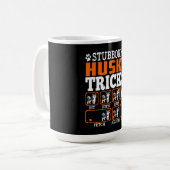 頑固なシベリアン・ハスキー・トリックおもしろい贈り物 コーヒーマグカップ (正面左)