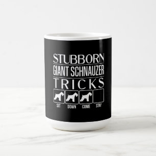 頑固なジャイアントシュナウザーのトリックおもしろい、ジャイアントシュナ コーヒーマグカップ