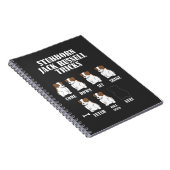 頑固なジャックラッセルテリア犬のトリック ノートブック (右側)