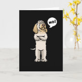 頑固なスピノーネイタリアーノ犬 カード (黄色い花)