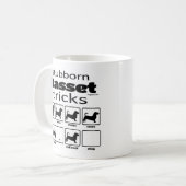 頑固なバセットトリック コーヒーマグカップ (正面左)
