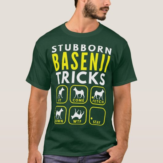 頑固なバセンジトリック – 犬のトレーニング Tシャツ (正面)