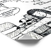 頑固なパグ ポスター (角)