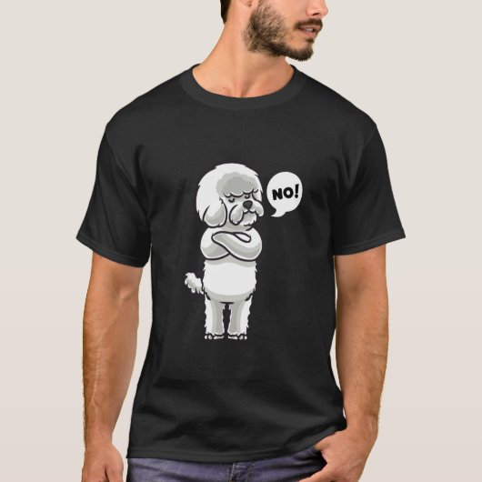 頑固なビコンフリーズ犬 Tシャツ (正面)