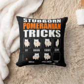 頑固なポメラニア犬トリックのギフトオーバー クッション (ブランケット)
