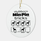 頑固なミニピントリック セラミックオーナメント (左)