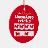 頑固なラサApsoトリック セラミックオーナメント (右)