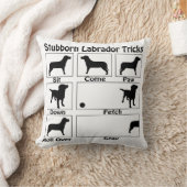 頑固なラブラドールトリック クッション (ブランケット)