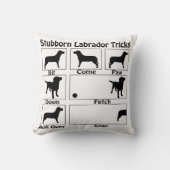 頑固なラブラドールトリック クッション (正面)