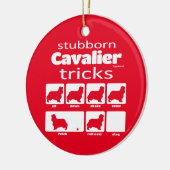 頑固な傲慢なトリック セラミックオーナメント (左)