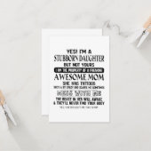 頑固な娘素晴らし母 カード (正面/裏面インサイチュ)