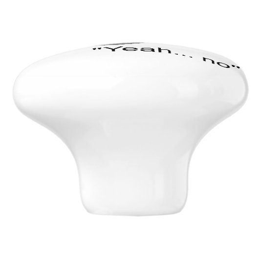 頑固な猫 セラミックノブ (側面)