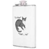 頑固な猫 フラスク (左)