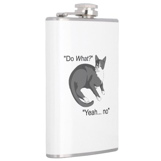 頑固な猫 フラスク (右)