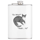 頑固な猫 フラスク (正面)