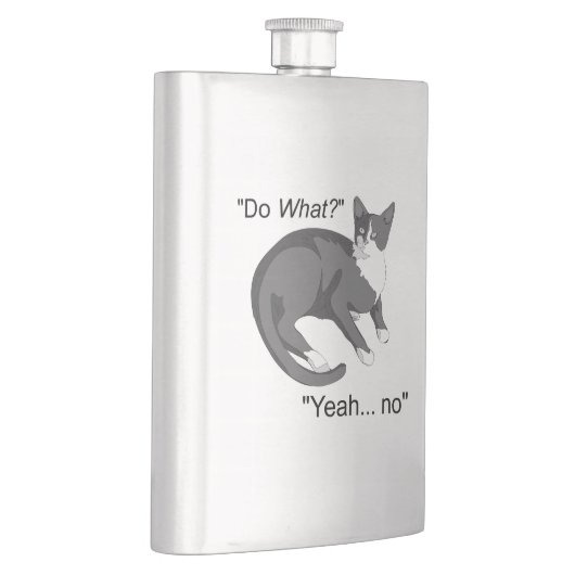 頑固な猫 フラスク (右)