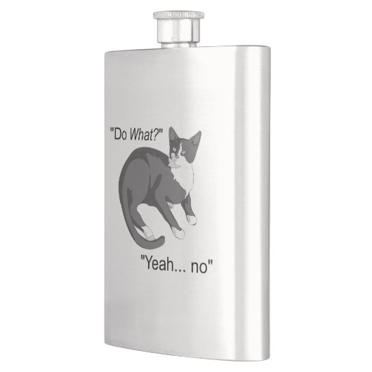 頑固な猫 フラスク (左)