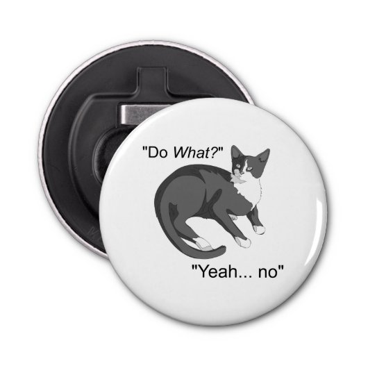 頑固な猫 栓抜き (正面)